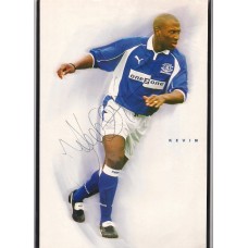 Signed picture of Kevin Campbell the Everton footballer. 